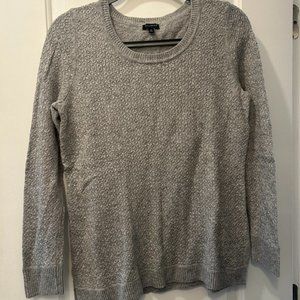 Gray Talbots Scoop neck sweater with knit pattern size M